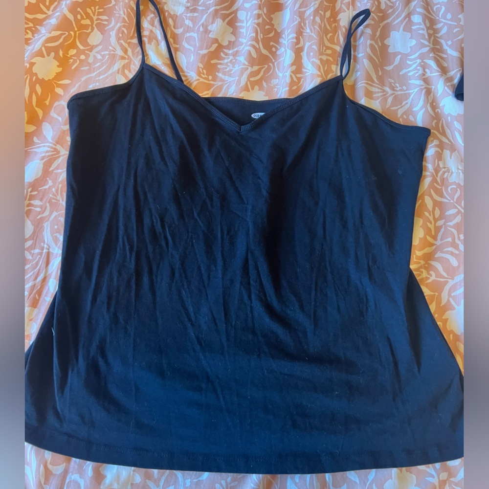 Old Navy Black Fitted Tank Top XXL